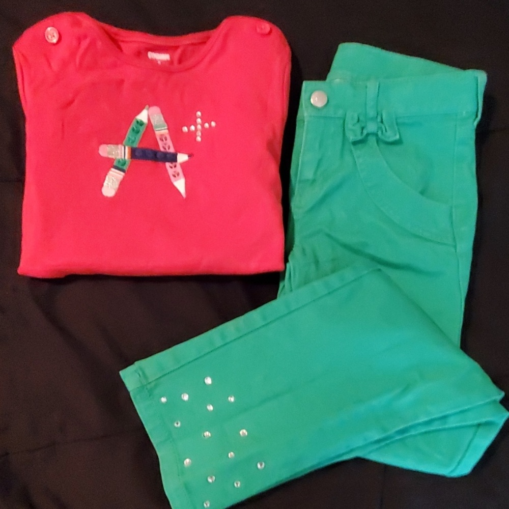 Gymboree Back to School outfit, size 8